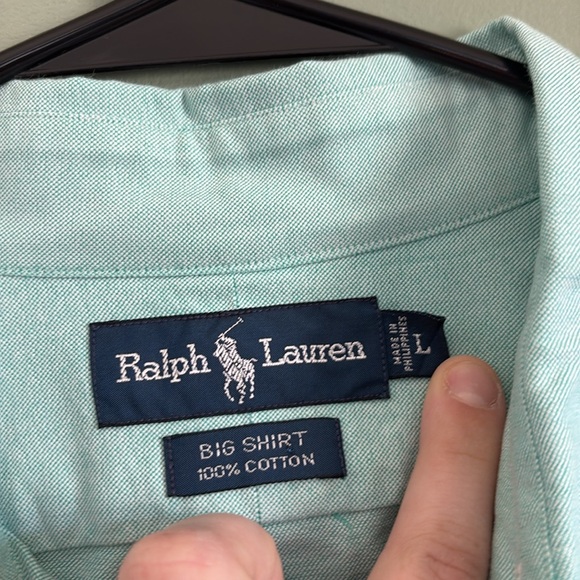 Ralph Lauren Big Shirt 100% Cotton size L - Picture 4 of 5